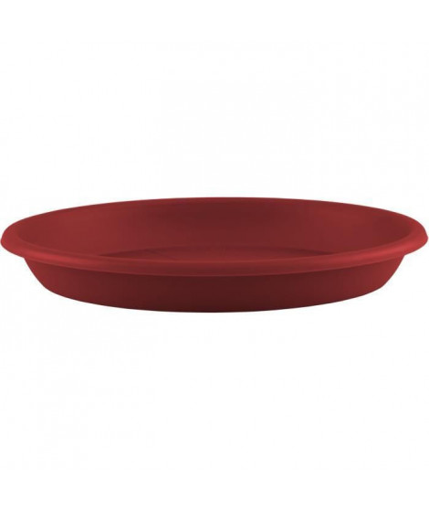 SOUCOUPE RONDE 30CM ROUGE FONCÉ