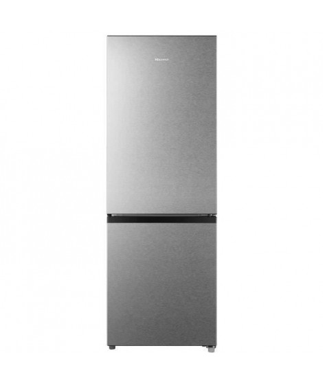 HISENSE RB224D4BDF - Réfrigérateur congélateur bas - 165L (122L + 43L) - froid statique - L 49,5cm x H 143cm - Silver