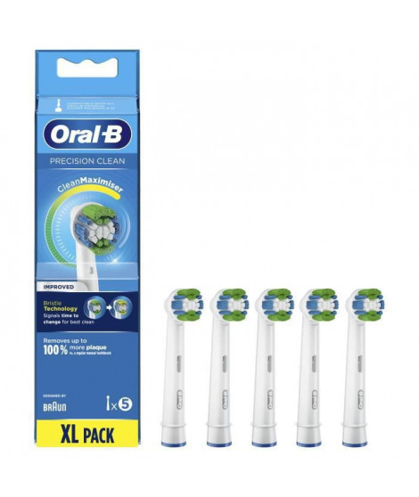 Oral-B Precision Clean Brossette Avec CleanMaximiser, 5