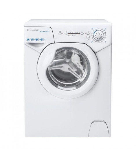 Lave-linge hublot CANDY AQUA 1042LE/2-S - 4 kg - Largeur 56 cm Largeur - Classe A - 1000 tours/min - Blanc