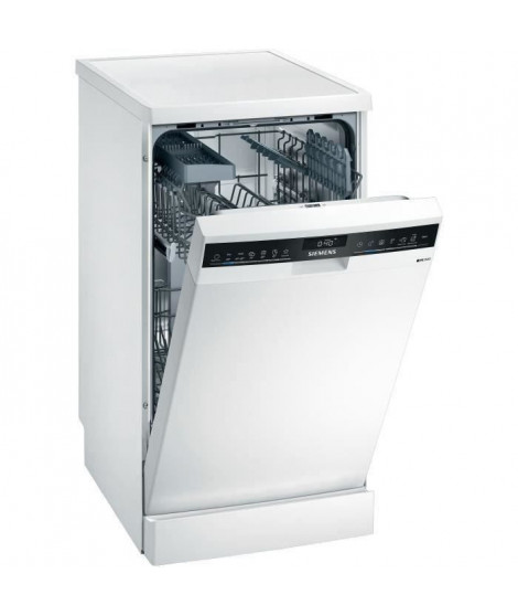 Lave-vaisselle pose libre SIEMENS SR23HW48KE - 9 couverts - Moteur induction - Largeur 45cm - 46dB - Blanc