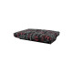 Banquette clic clac 120 x 190 cm - Tissu noir et rouge - L 195 x P 90 x H 84 cm - WORDING