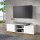 PILVI Meuble TV - Blanc mat - L 140 x P 42 x H 31 cm
