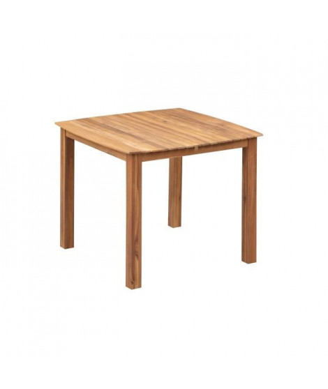 Table de jardin carré 4 personnes - 90 x 90 x H.74 cm - Acacia FSC