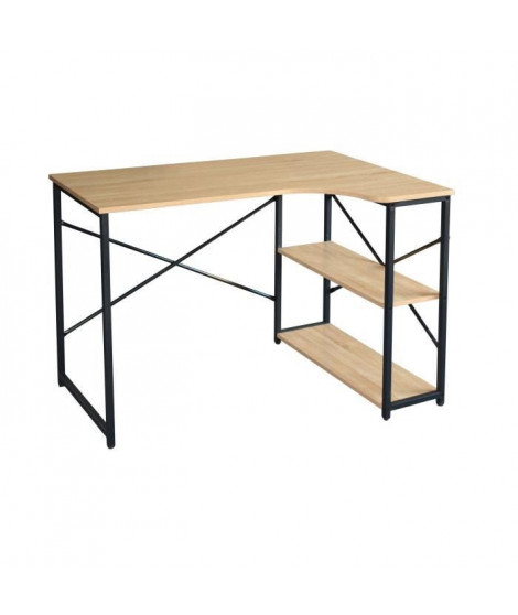 Bureau avec étagere en metal - L 110 x P 69 x H 69 cm - LIVERPOOL