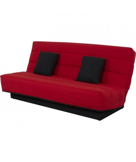 Banquette Clic clac 120x190 - Tissu rouge - MELISSA