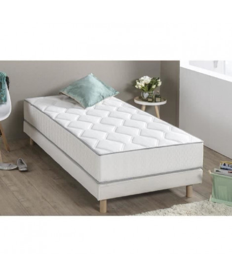 Ensemble HYVYYS matelas + sommier 90 x 190 - Ferme - 23 cm - 450 ressorts - DEKO DREAM