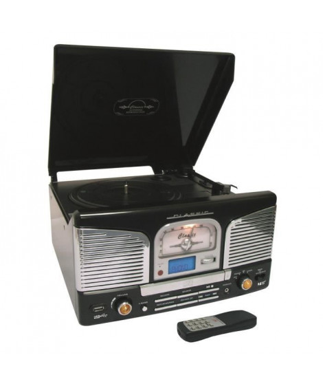 INOVALLEY Chaîne Hi-Fi Platine Vinyle - Bluetooth - TD / CD / FM