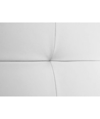 Tete de lit 185 x 120 cm - Simili Blanc - Pour couchage 140 / 160 ou 180 - HERA