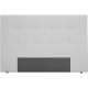 Tete de lit 185 x 120 cm - Simili Blanc - Pour couchage 140 / 160 ou 180 - HERA