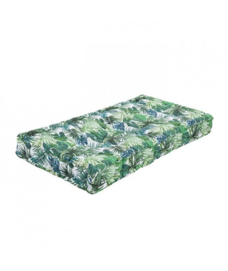 COTTON WOOD Matelas de sol coton imprimé deep jungle - 60 x 120 x 15 cm