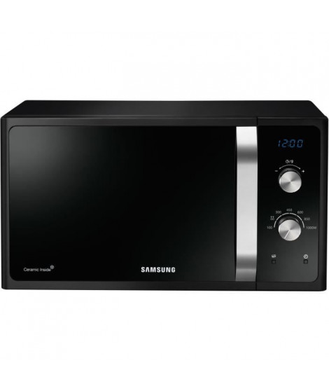 SAMSUNG - Micro-ondes solo 28l/Contrôle électro-mécanique/Cavité céramique émail/Fonction arret du plateau tournant/Cocotte v…