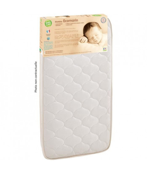 BABYCALIN Matelas de lit 24kg/m3 Seaqual 60x120x10cm