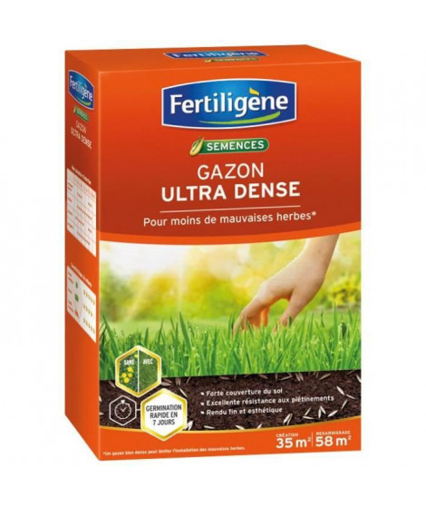 FERTILIGENE Gazon Ultra Dense Pour Moins de Mauvaises Herbes - 875 g