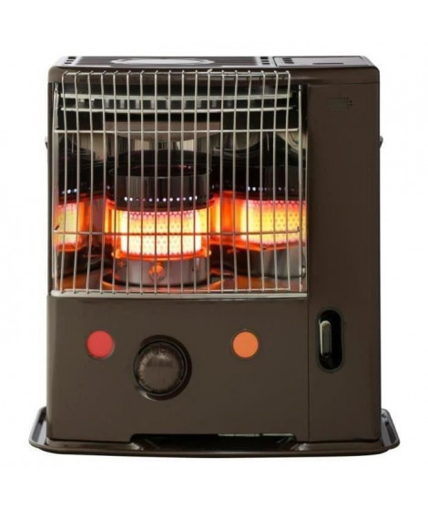 TECTRO R174C 2200 watts Poêle à pétrole à mèche - Sécurité anti-basculement - Détecteur CO²