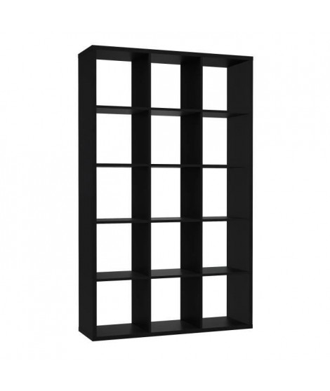 Etagere 15 niches - Décor papier noir - MAURO