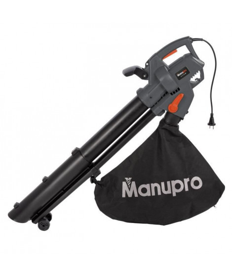 MANUPRO Aspirateur souffleur électrique - Broyeur de feuilles - 3300W