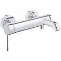 GROHE Mitigeur bain/douche mural Essence 33624001 - Limiteur de température - Clapet anti-retour - Chrome