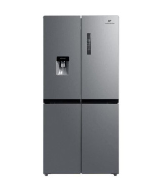 CONTINENTAL EDISON CERANF544DDIX - Réfrigérateur multi portes - 467 L (327L + 140 L) - No frost - A+ - L 83,3 x H 177,5 cm - …