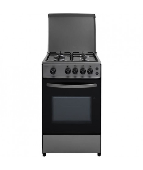 OCEANIC -  ETF156GSCF LU2X - Cuisiniere gaz - Inox - 50x50 - Eclairage - Grill électrique