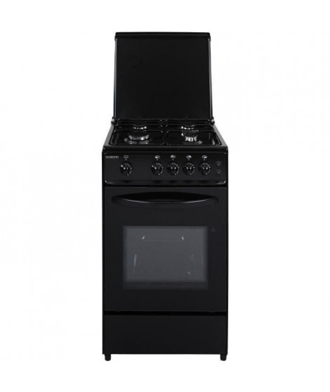 OCEANIC -  ETF156GSCF LU2B - Cuisiniere gaz - Noir - 50x50 - Eclairage - Grill électrique