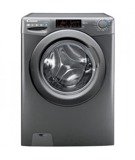 Lave-linge séchant CANDY CSWS496TWMRRE-47  - Lavage 9 kg + Séchage 6 kg - Largeur 60 cm - Classe A - 1400 tours/min - Anthracite