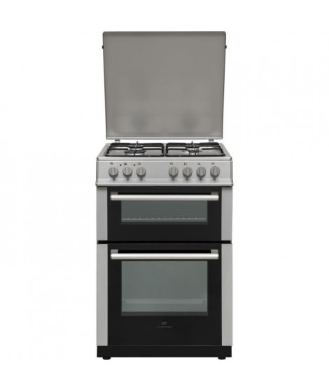 Cuisiniere gaz 60x60 Double fours électrique Multi cata + CN - 4 feux Inox