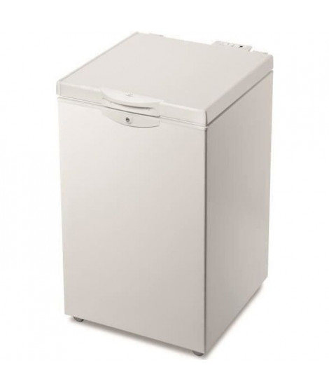 INDESIT OS 1A 140H - Congélateur coffre - 133 L - Froid Statique - A+ - L 57,3 x  H 86,5 cm -  Pose Libre - Blanc