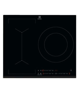 ELECTROLUX LIV633 - Table de cuisson induction - 3 zones - 7350 W - L 59 x P 52 cm - Revetement verre - Noir