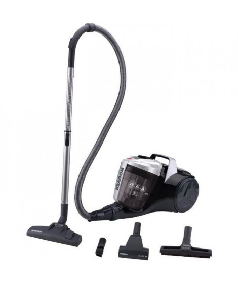 HOOVER BR30PET Aspirateur traineau sans sac A+ 78dBA Turbo brosse Spécial Animaux - Noir