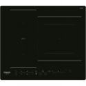 HOTPOINT HB2760BNE - Table de cuisson induction - 3 zones - 7200W total - L 59 cmX P 51 cm - Noir