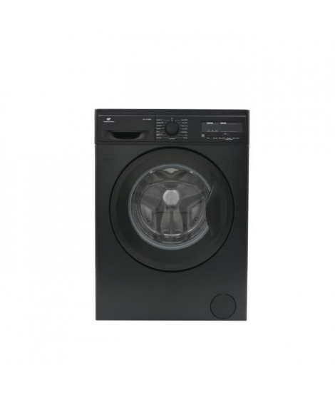 Lave-linge hublot CONTINENTAL EDISON CELL12120B1 - 10kg - Moteur induction - Largeur 59,7 cm - 1200 tours/min - Noir