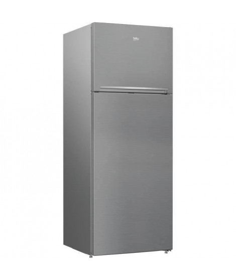 BEKO RDNE455K30ZXBN Réfrigérateur congélateur haut - 406 L (313+93) - Froid ventilé - NeoFrost - A++ - Métal brossé