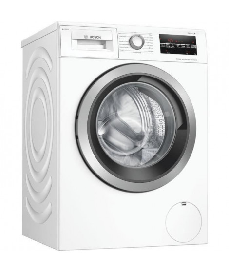 Lave-linge hublot BOSCH WAU28S08FF - 8 kg - Moteur induction - Classe A+++ - 1400 tours/min - Blanc