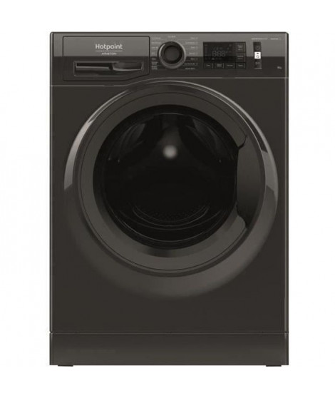 Lave-linge hublot HOTPOINT NM11823BKFRN Natis - 9 kg - Classe A+++ - 1200 tours/min - Noir