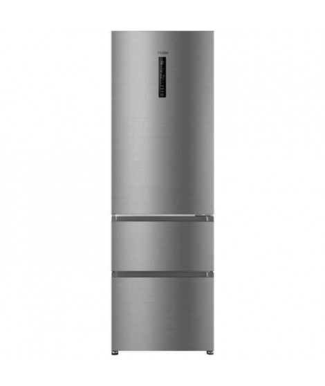 HAIER R3DF512DHJ - Réfrigérateur multi-portes - 330L (233+97) - Froid ventilé - A+ - L59.5 x H190,5 cm - Silver