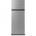 HISENSE RT267D4ADF Réfrigérateur congélateur haut - 205L (164L+41L) - froid statique - A+ - L55,1x H143,4 - silver