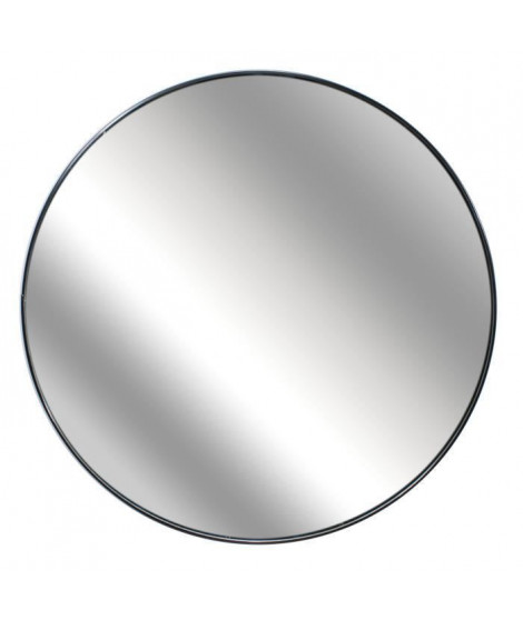 CMP Miroir extra plat rond  Verre - 55 cm - Noir