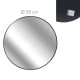 CMP Miroir extra plat rond  Verre - 55 cm - Noir