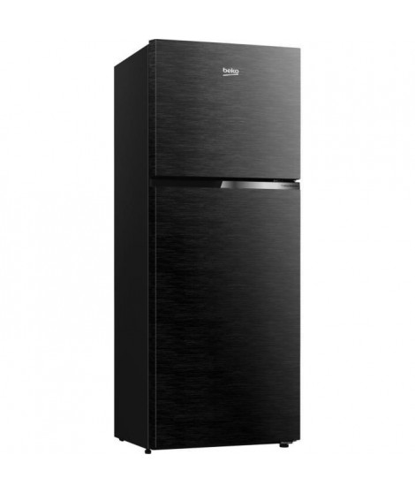 BEKO RDNT401I30WBN - Réfrigérateur double porte pose libre 375L (277+98L) - Froid ventilé - L66x H172cm - Noir ébene