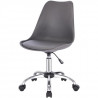 WINONA Chaise de bureau ajustable - Métal - Gris - L 48 x P 54 x H 80 / 90 cm