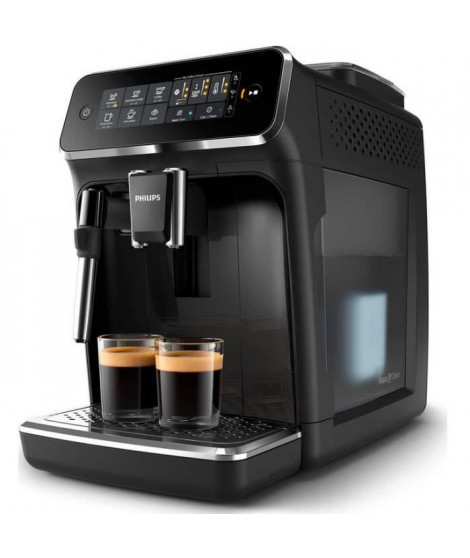 PHILIPS EP3221/40 - Machine a café expresso broyeur Series 3200 - 4 boissons - Mousseur a lait - 1500W - Noir