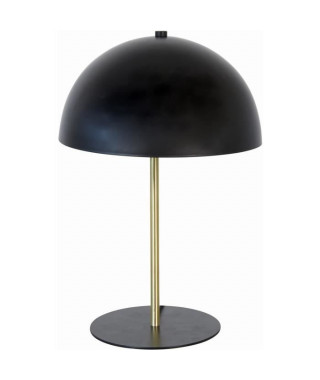 INTERNATIONAL DESIGN Lampe champignon en métal - 25x25x33 cm - Noir et doré