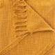 Jeté de lit Tuft Inca - 130 x 180 cm - Jaune ocre