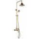 ROUSSEAU Colonne de douche avec robinet mitigeur mécanique Byron - Vieux bronze