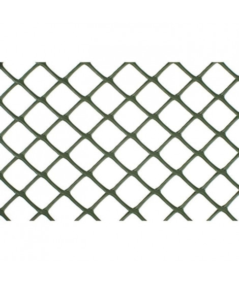 NATURE Grillage pour parterre - HDPE vert - Maille losange 20 mm - 0,5x3 m