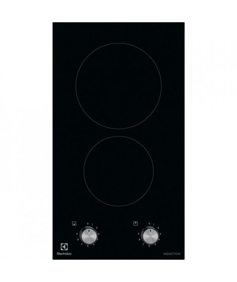 ELECTROLUX LIT30210C - Table de cuisson induction 2 foyers - 3200W - L29 x P52cm - installation facile Optifix - Noir