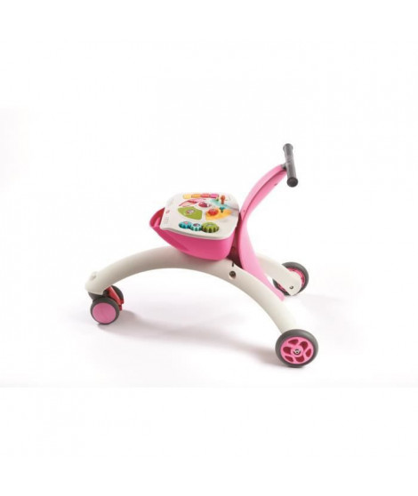 TINY LOVE Chariot de marche, Trotteur Evolutif Tiny Rider 5 en 1, avec frein, Rose