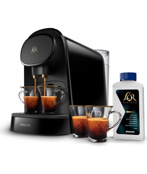 Machine a café a capsules double espresso PHILIPS L'or Barista LM8012/61 - Noir - 9 capsules + détartrant et tasses inclus