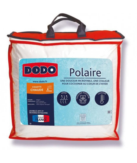 Couette Polaire 220 x 240 cm - Chaude - 100% Polyester - 2 personnes - DODO